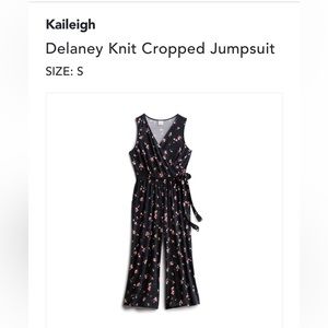 Kaileigh navy blue jumpsuit in size small.